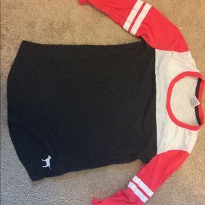 Color Block Jersey Tee From Pink